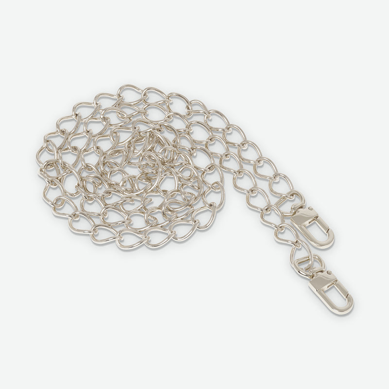 silver chainlink strap for purse
