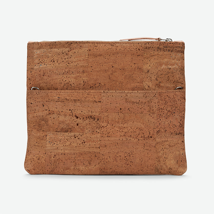 🆕 GiGi Versatile Cork Clutch - Desert Brown